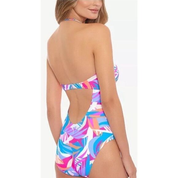 Salt + Cove Juniors' Tropical Breeze
Knotted One-Piece Swimsuit,swimwear Multi M - Picture 3 of 12